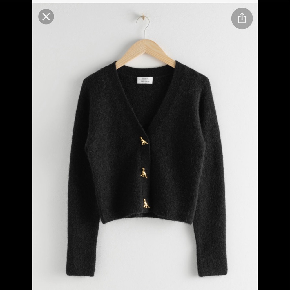 &other stories dinosaur cardigan